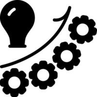 solid icon for growth vector