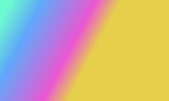 Design simple cyan,blue,yellow and pink gradient color illustration background photo