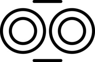 line icon for oo vector