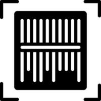 solid icon for scanner vector