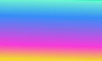 Design simple cyan,blue,yellow and pink gradient color illustration background photo