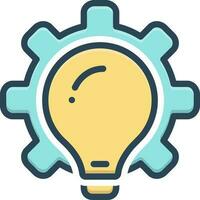color icon for methodologies vector