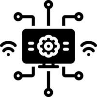 solid icon for modernization vector
