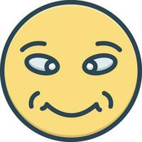 color icon for meme vector