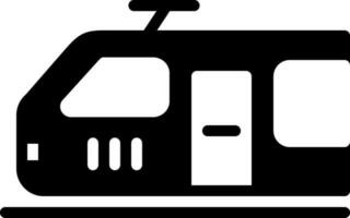 solid icon for electric engine vector