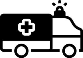 solid icon for paramedic vector