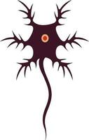 Symbol of neuron system in body. vector