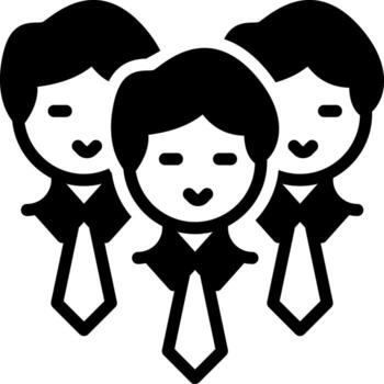 sólido icono para personal vector