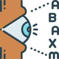 color icon for ametropia vector