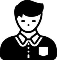 solid icon for adolescence vector