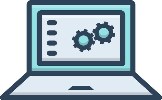 color icon for function vector