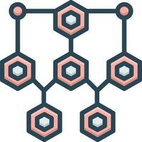 color icon for structure vector