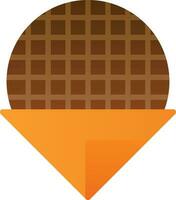 Stroopwafel Vector Icon Design