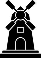 Windmill Vector Icon Design