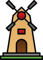 Windmill Vector Icon Design