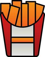 French fries Vector Icon Design