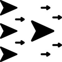 solid icon for forefront vector