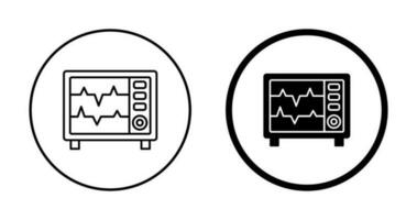 icono de vector de monitor de frecuencia cardíaca