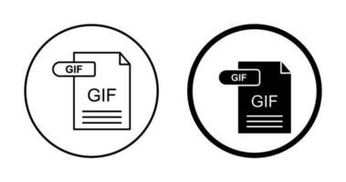 icono de vector de gif