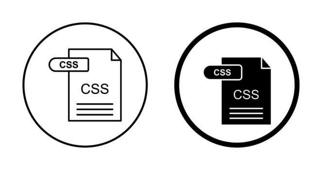icono de vector de css