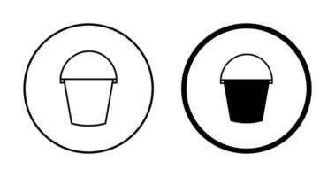 Water Bucket Vector Icon