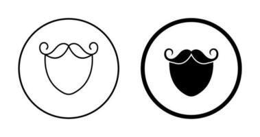Beard and Moustache Vector Icon