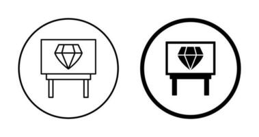 Diamond Exhibit Vector Icon