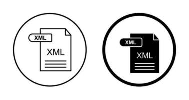 icono de vector xml