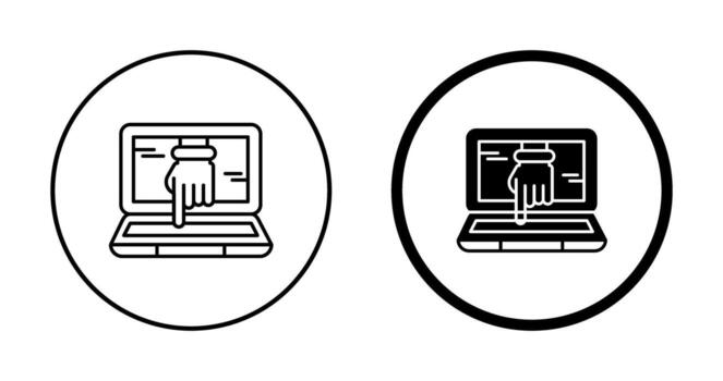 icono de vector de piratería informática