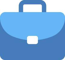 Isolated Briefcase Icon in Blue Color. vector