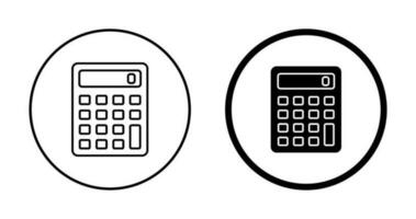 icono de vector de calculadora