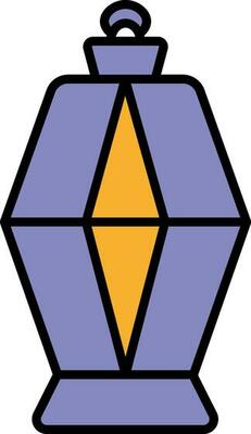 Vector Illustration of Lantern Icon in Flat Style.
