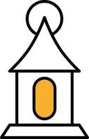 Vector Illustration of Lantern or Lamp Icon  in Flat Style.