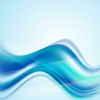 Abstract blue wave background. vector