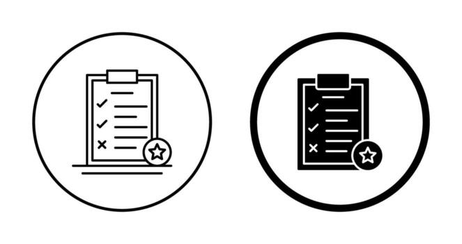icono de vector de lista de tareas