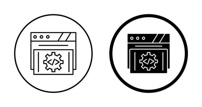 icono de vector de desarrollo