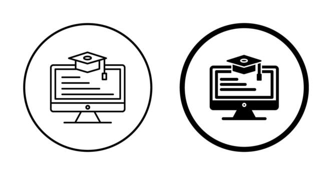 Online Learning Vector Icon
