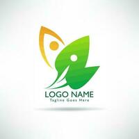 creative Green Leaf eco organic Logo design vector template. green environmental concept, ecological.