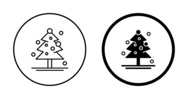 icono de vector de árbol de navidad