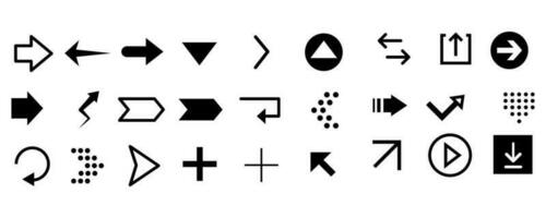 set icons. Arrow icon. Arrow vector collection. Arrow. Cursor. Modern simple arrows. Vector illustration