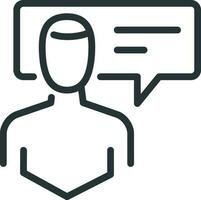 comment communication man vector