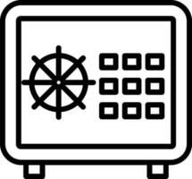 Safe locker Vector Icon Design