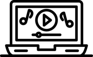 música vídeo vector icono diseño