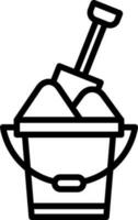 Sand bucket Vector Icon Design