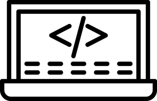 diseño de icono de vector de código