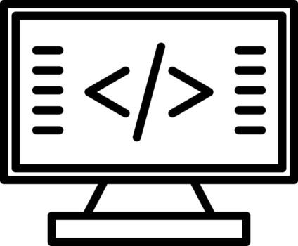 Coding Vector Icon Design