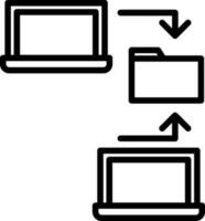 Data sharing Vector Icon Design