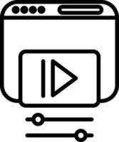 Video web Vector Icon Design