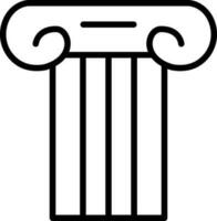 Ancient pillar Vector Icon Design