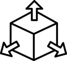 diseño de icono de vector de cubo